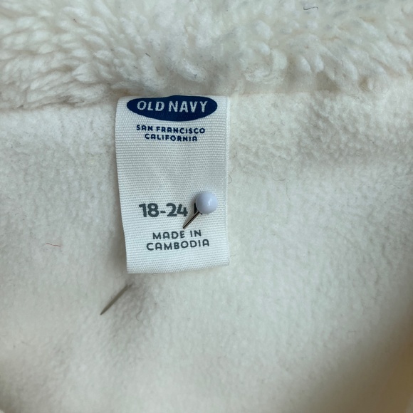 Old Navy Childs White One Piece - Picture 3 of 4